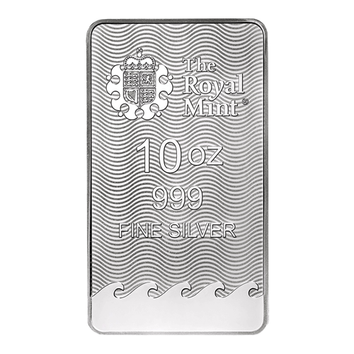 B001 10 oz ブリタニア 銀バー 999 10 oz Britannia Silver Bar | MintedMarket