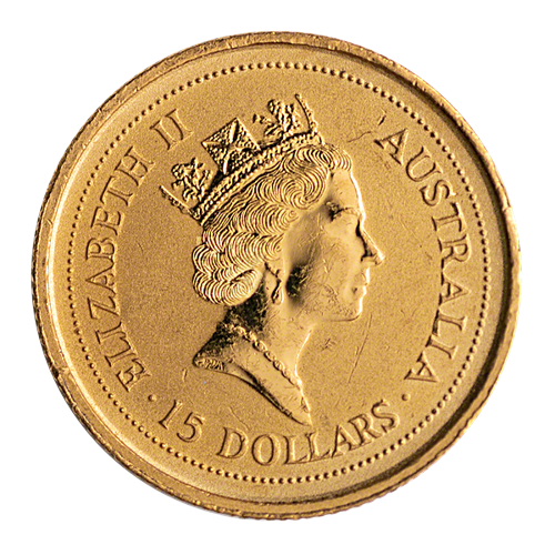 1/10 oz $15 Australian Nugget Gold Coin Random Year | MintedMarket
