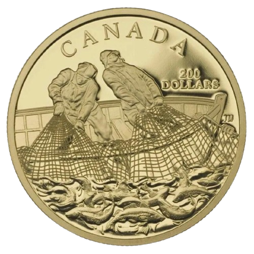$200 Fishing Trade 22k Gold Coin 2007
