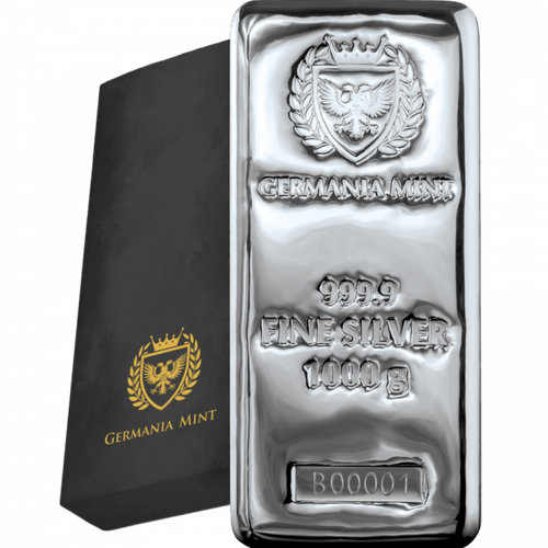 1 kilo Germania Silver Cast Bar
