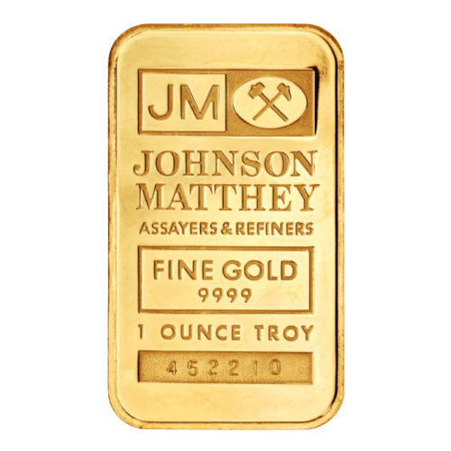 1 oz Johnson Matthey Gold Bar without Assay Card