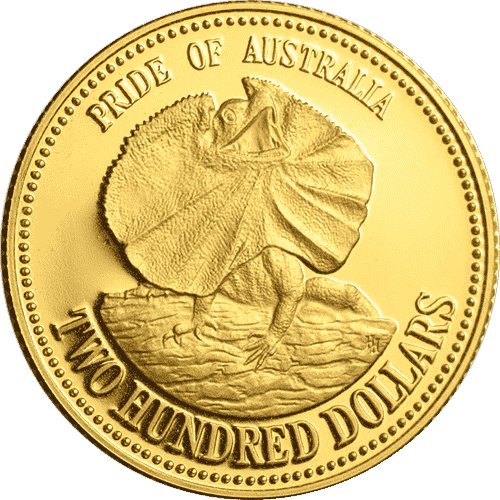 Pride of Australia: Lizard Gold Coin 1989