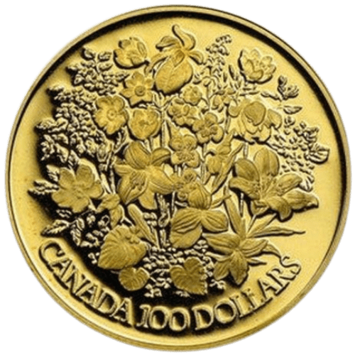 Elizabeth II Silver Jubilee Flowers Gold Coin 1977