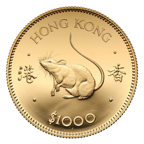 1000 Year of the Rat Gold Coin 1984 MintedMarket