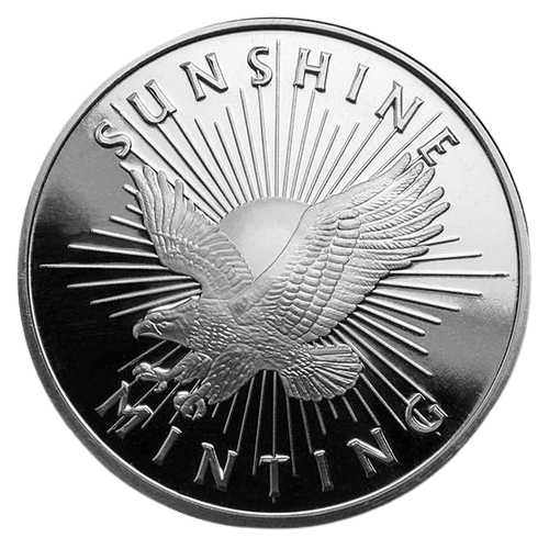 1 oz Sunshine Minting Silver Round | MintedMarket