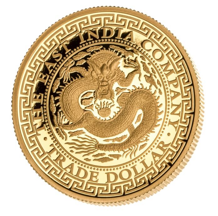 1 oz East India Company Dragon Gold Coin - MintedMarket