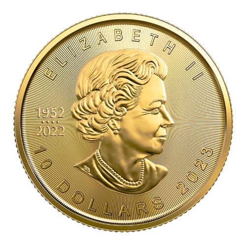 1/4 oz Canadian Maple Leaf Gold Coin 2023 - MintedMarket