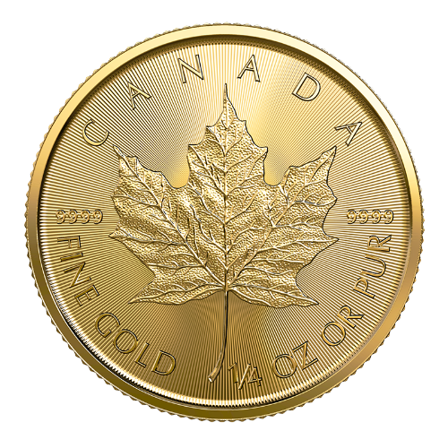 1/4 oz Canadian Maple Leaf Gold Coin 2023 - MintedMarket