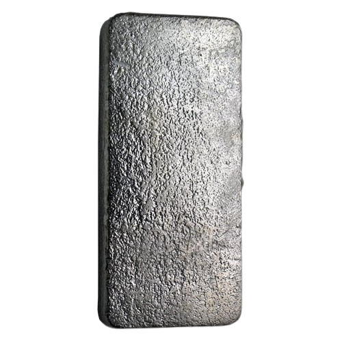 1 kilo Johnson Matthey Vintage Poured Silver Bar - MintedMarket