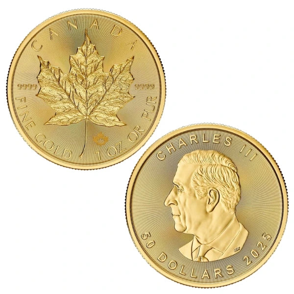 1 oz Canadian Maple Leaf Gold Coin 2025 - MintedMarket