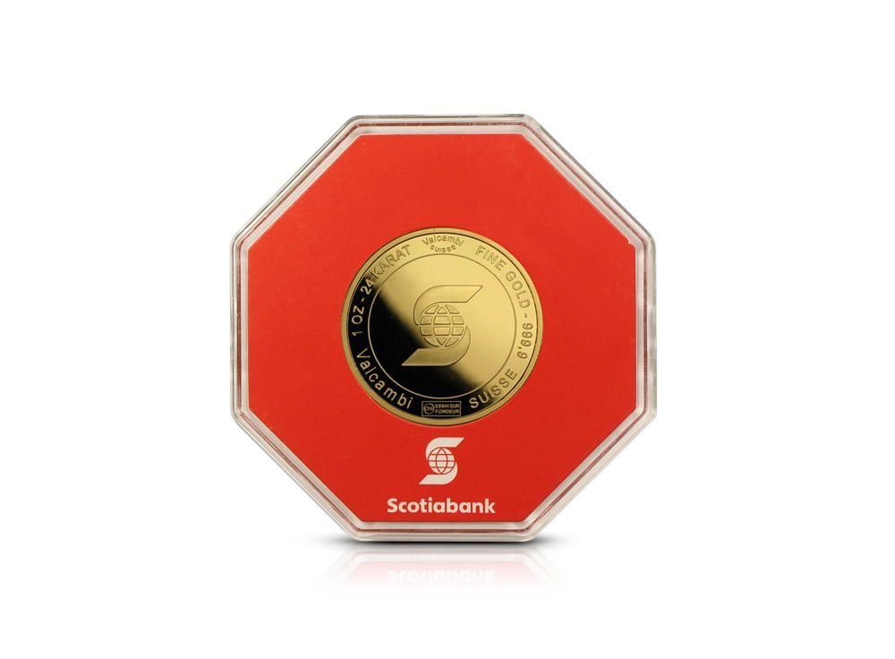 1 oz Scotiabank Gold Round - MintedMarket