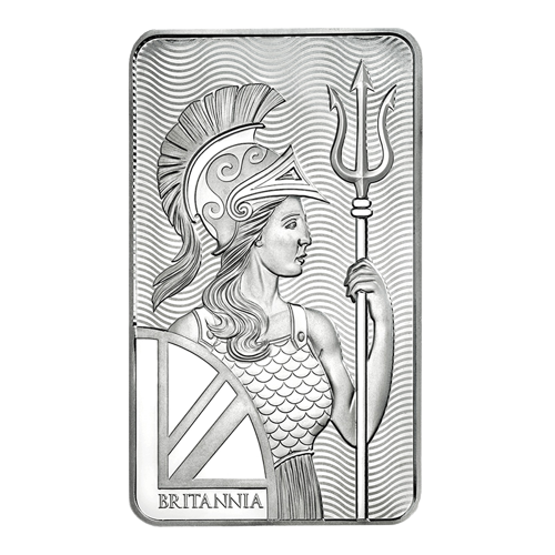 10 oz Britannia Silver Bar - MintedMarket