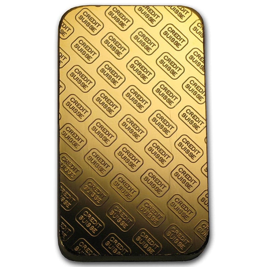 10 gram Credit Suisse Gold Bar without Assay Card - MintedMarket