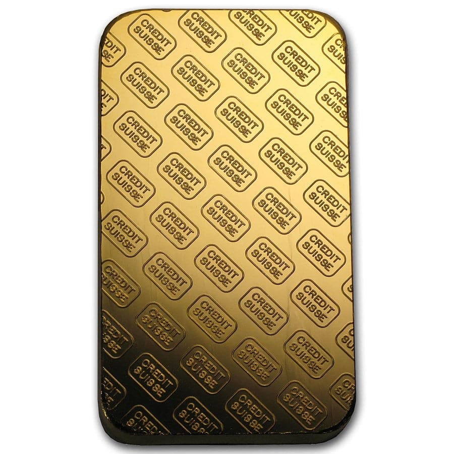 10 gram Credit Suisse Gold Bar - MintedMarket