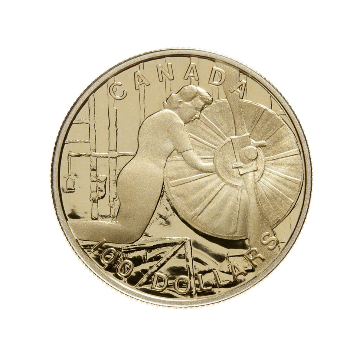 $100 The Home Front 14k Gold Coin 1994 with Box and Certificate - MintedMarket