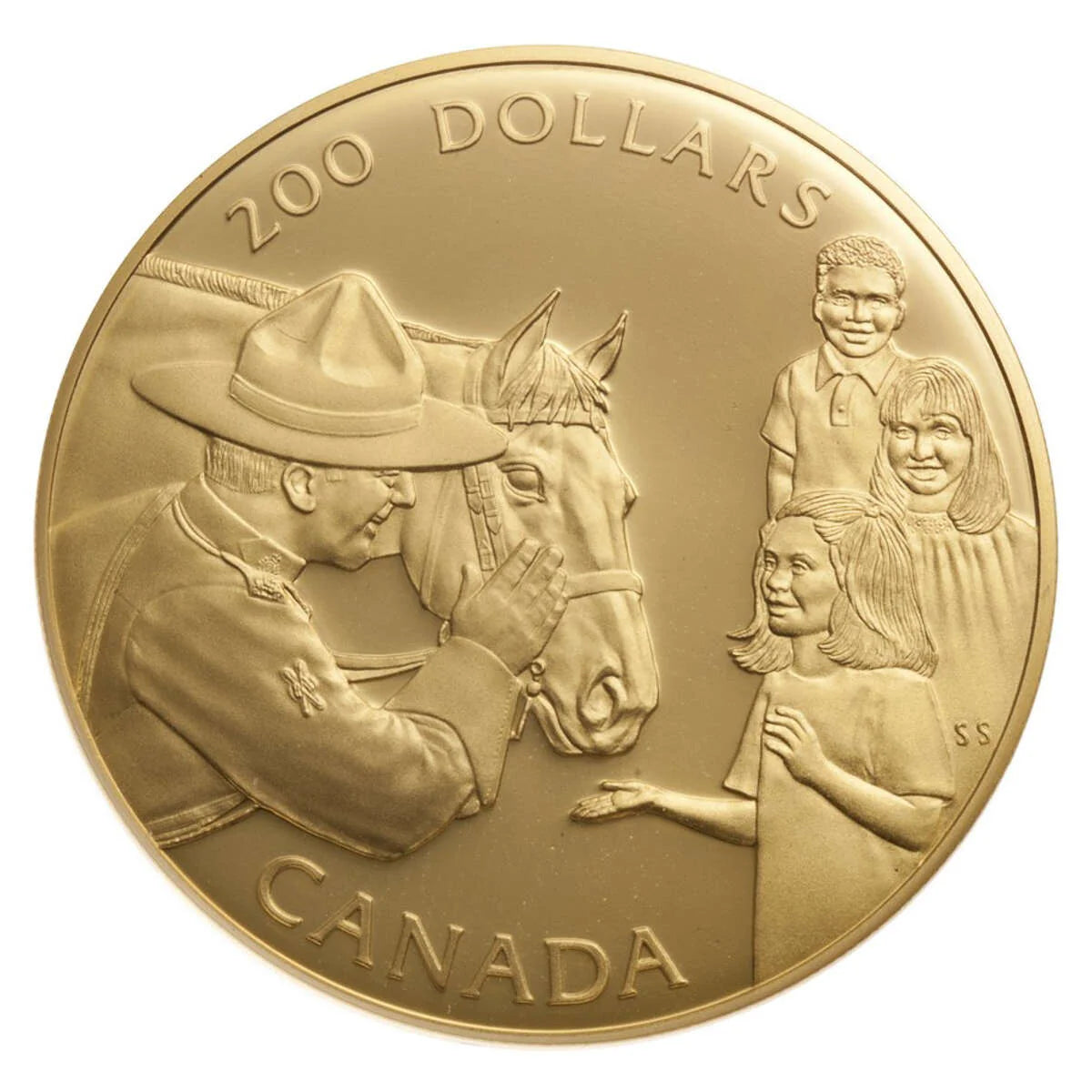 $200 Royal Canadian Mounted Police 22k Gold Coin 1993