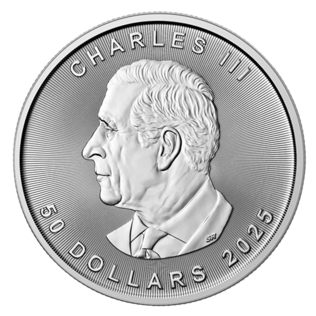 1 oz Canadian Maple Leaf Platinum Coin 2025 - MintedMarket