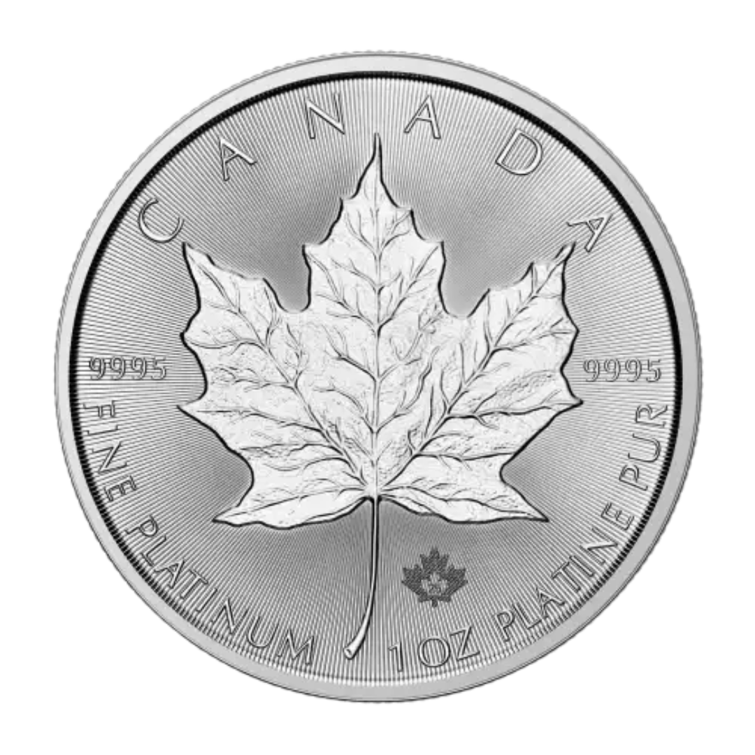 1 oz Canadian Maple Leaf Platinum Coin 2025 - MintedMarket