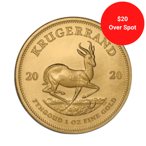 1 oz Krugerrand Gold Coin Random Year - MintedMarket