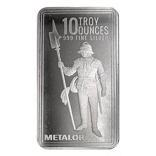 10 oz Metalor Silver Bar (Sealed) - MintedMarket