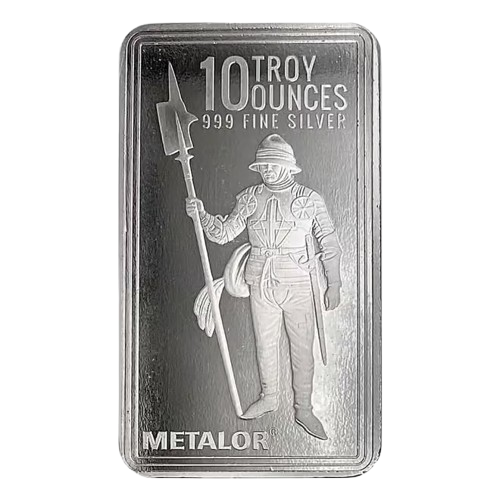 10 oz Metalor Silver Bar (Sealed) - MintedMarket