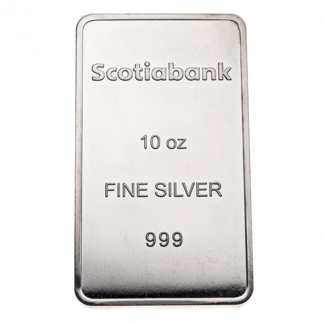 10 oz Scotiabank Silver Bar - MintedMarket