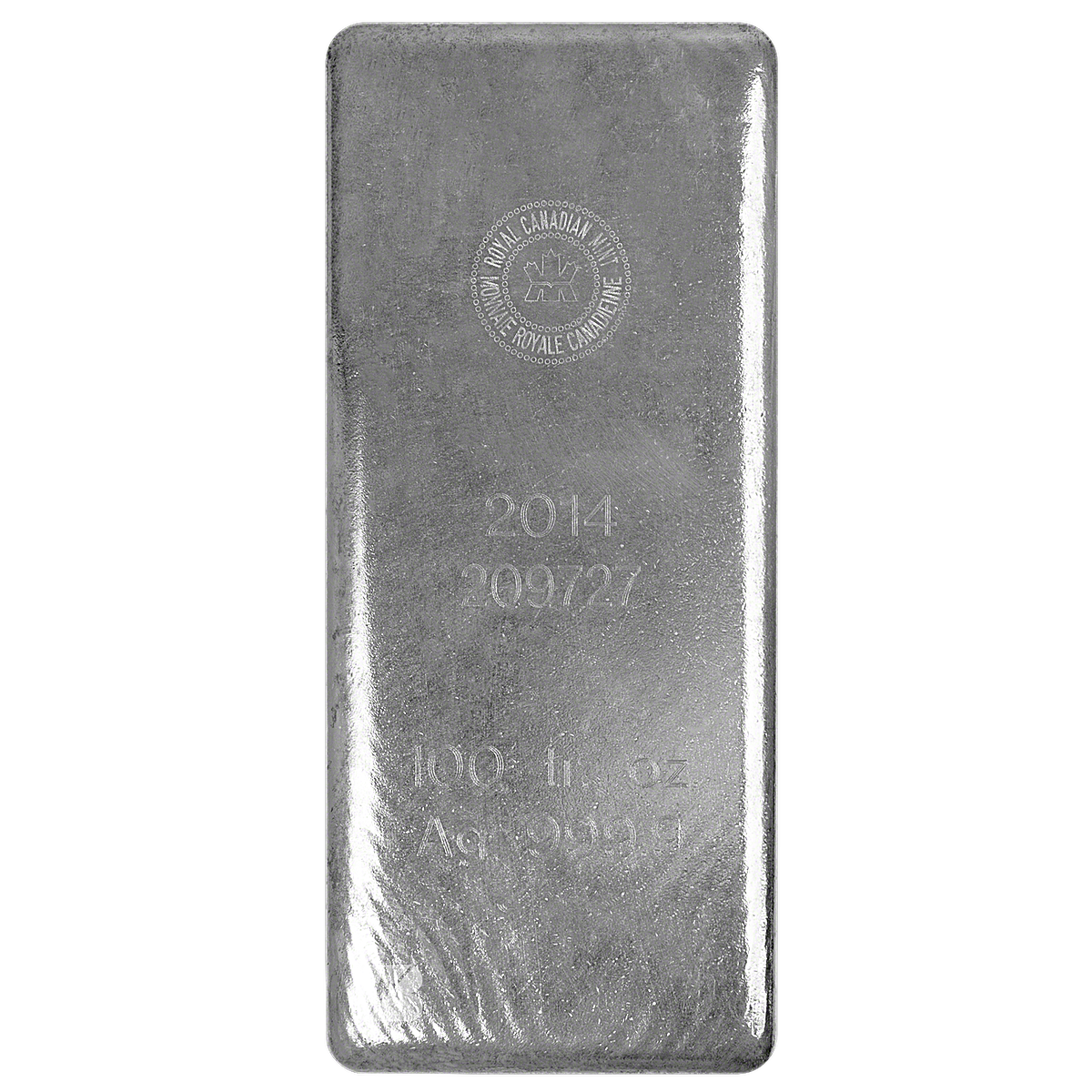 100 oz Royal Canadian Mint Silver Bar - MintedMarket