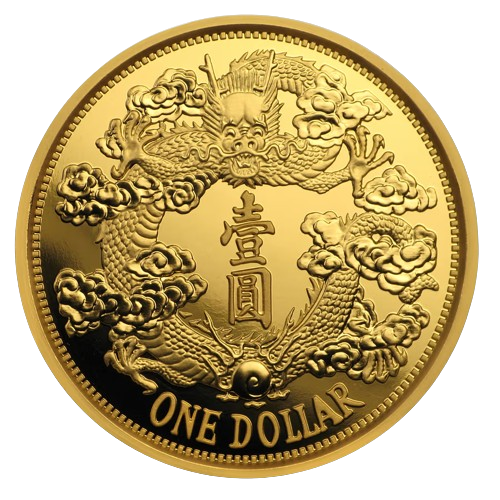 1 oz China Reverse Dragon Dollar Restrike 2019 - MintedMarket