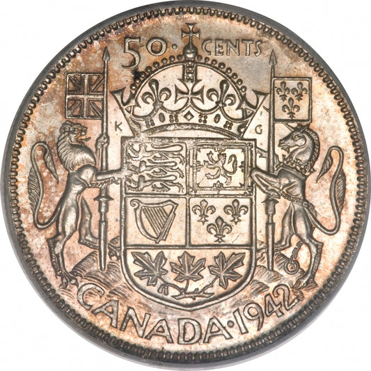 50 cents Canadian Half Dollar George VI 1937-1952 - MintedMarket