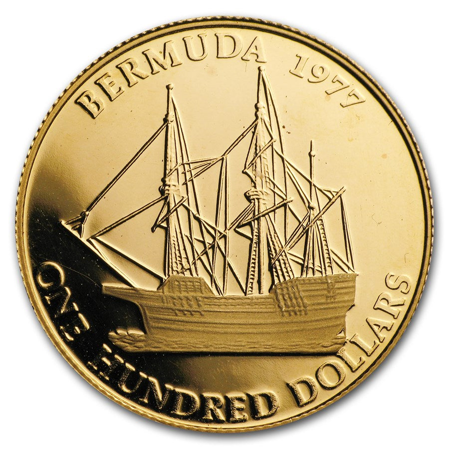 $100 "Deliverance" Silver Jubilee Bermuda Gold Coin - MintedMarket