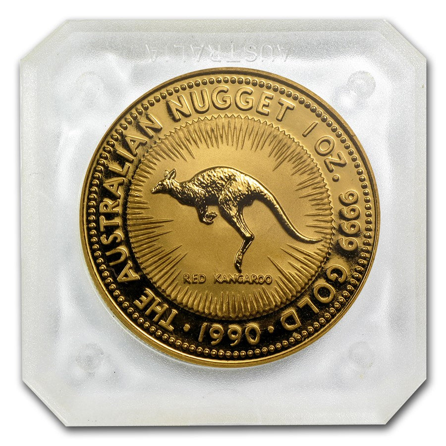 1 oz $100 Australian Nugget Gold Coin Random Year in Slab - MintedMarket