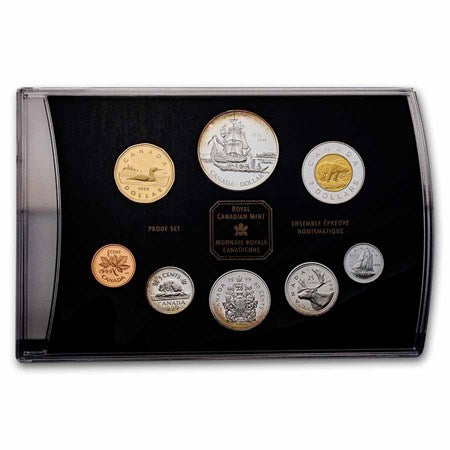 8 Coin Silver Proof Set: Sighting of the Queen Charlotte Islands 1999