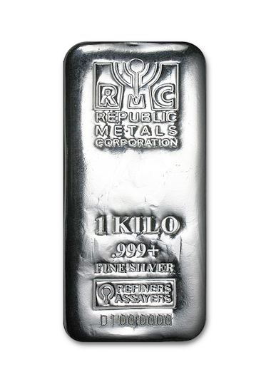 1 kilo Republic Metals Corporation Silver Bar - MintedMarket