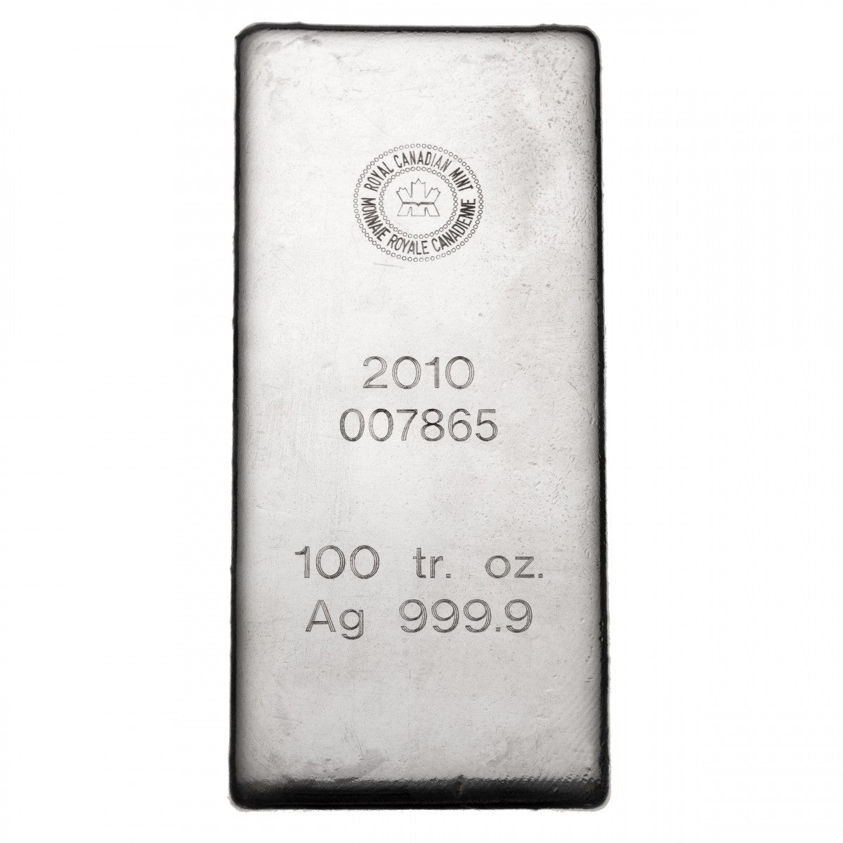 100 oz Royal Canadian Mint Silver Bar - MintedMarket