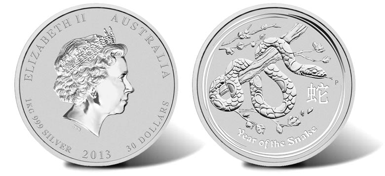1 kilo Year of the Snake Silver Coin 2013 - MintedMarket