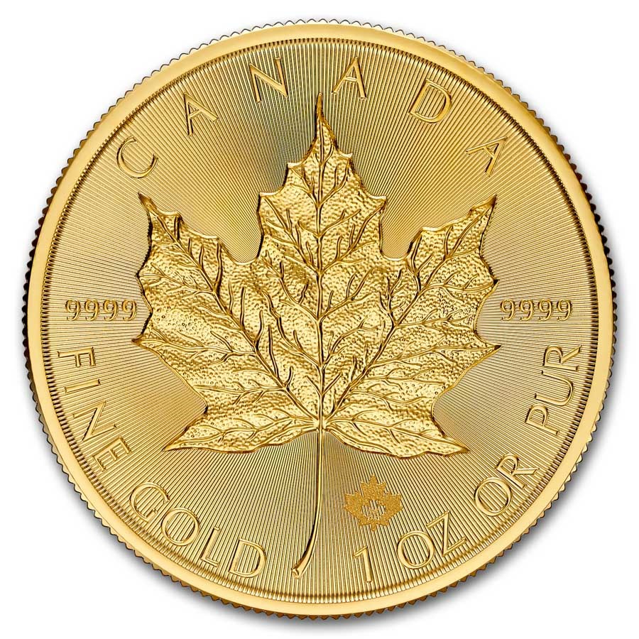 1 oz Canadian Maple Leaf Gold Coin 2025 - MintedMarket