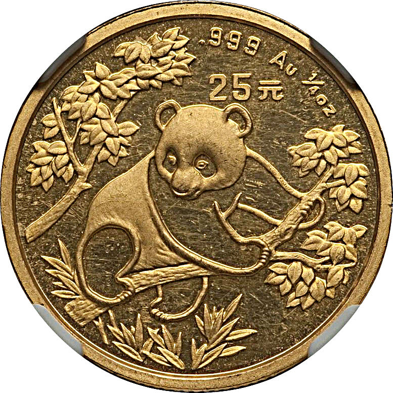 25 Yuan Panda Gold Coin 1992 - MintedMarket