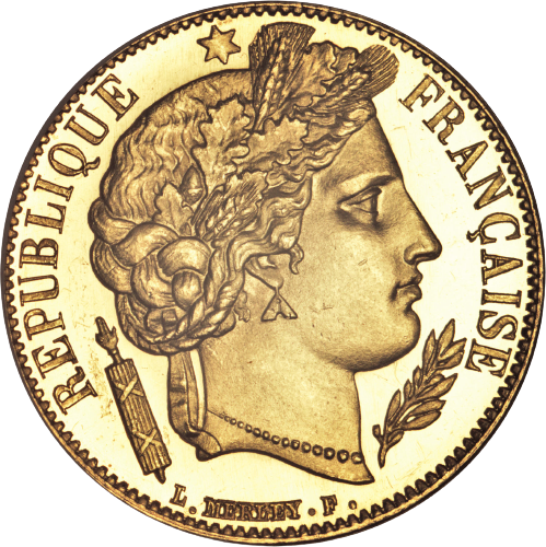 20 Francs Ceres Gold Coin 1851 - MintedMarket