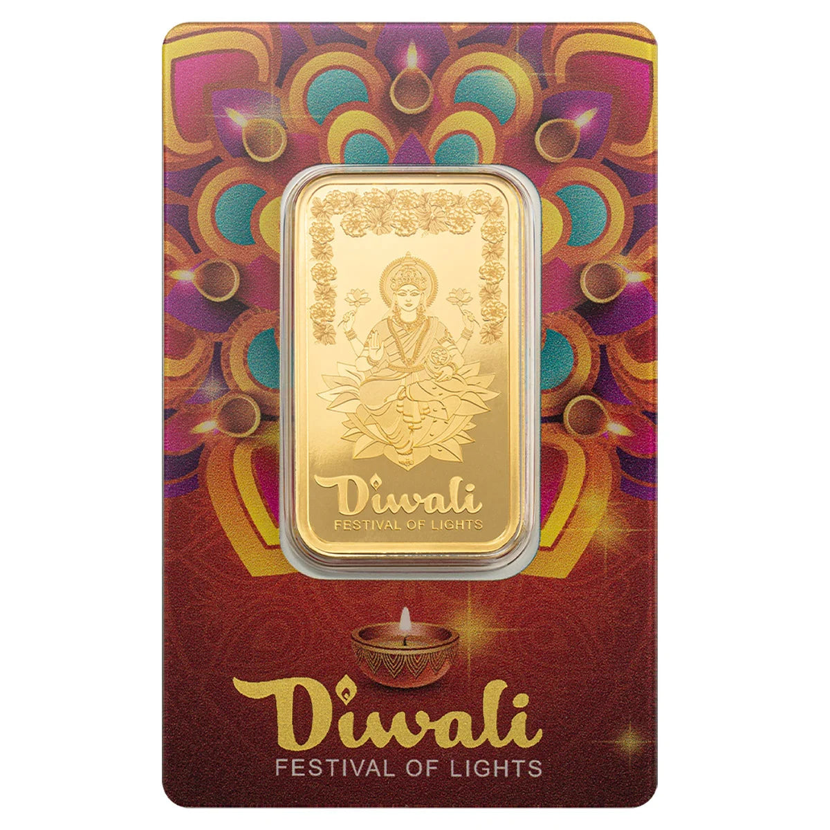 1 oz PAMP Diwali Gold Bar - MintedMarket
