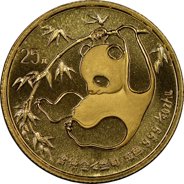 25 Yuan Panda Gold Coin 1985 - MintedMarket