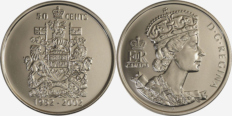 50 cents Canadian Half Dollar Elizabeth II Golden Jubilee - MintedMarket