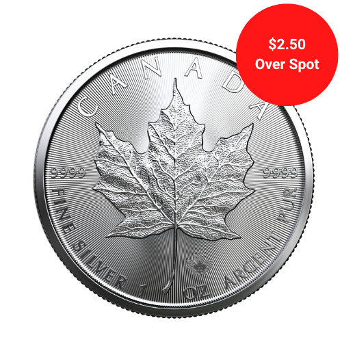 1 oz Canadian Maple Leaf Silver Coin Random Year