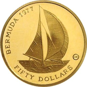 $50 Silver Jubilee Bermuda Gold Coin 1977 - MintedMarket