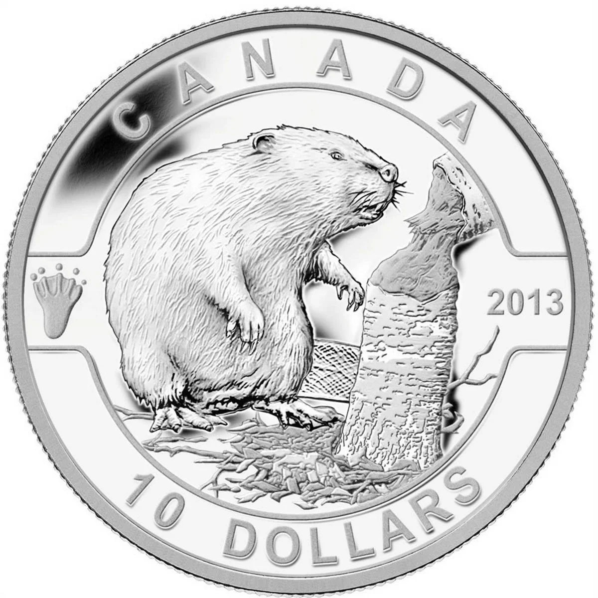 $10 O Canada: The Beaver Silver Coin 2013