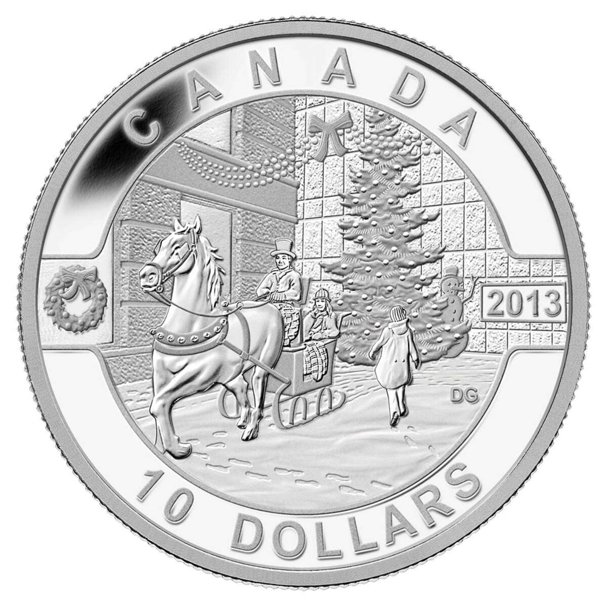 $10 O Canada: Canadian Holiday Season Silver Coin 2013