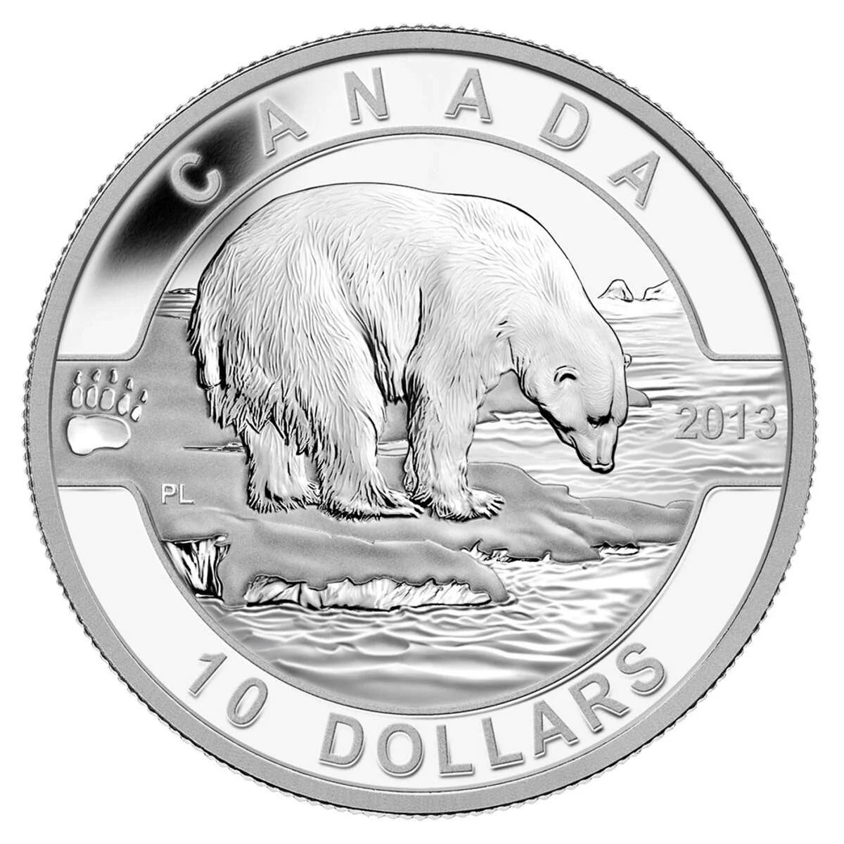 $10 O Canada: The Polar Bear Silver Coin 2013