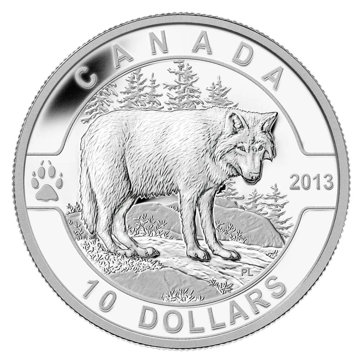 $10 O Canada: The Wolf Silver Coin 2013