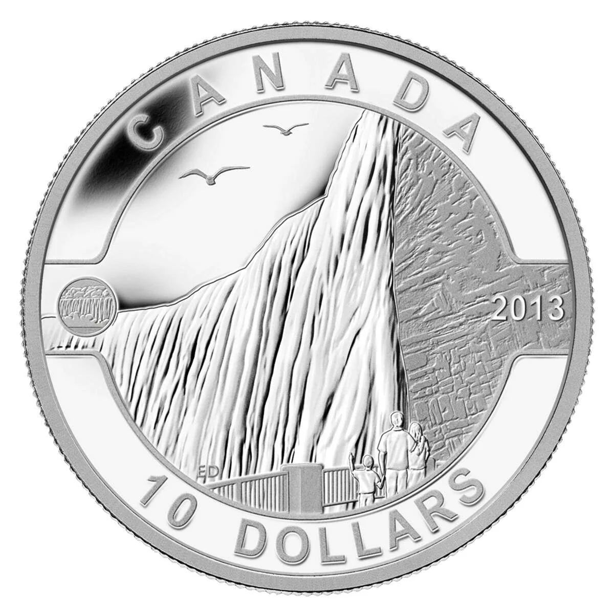 $10 O Canada: Niagara Falls Silver Coin 2013