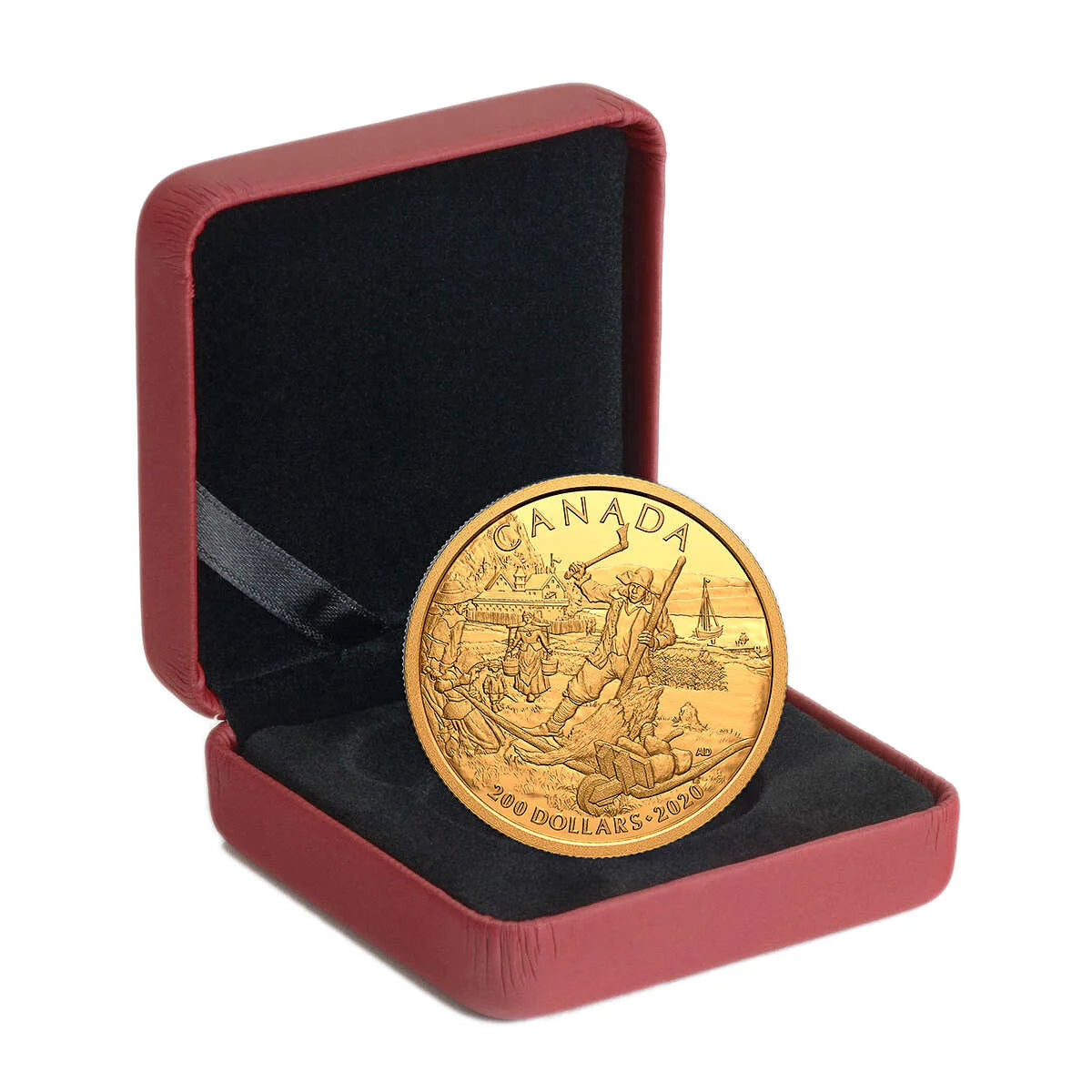 $200 Early Canadian History: New France Pure Gold Coin 2020