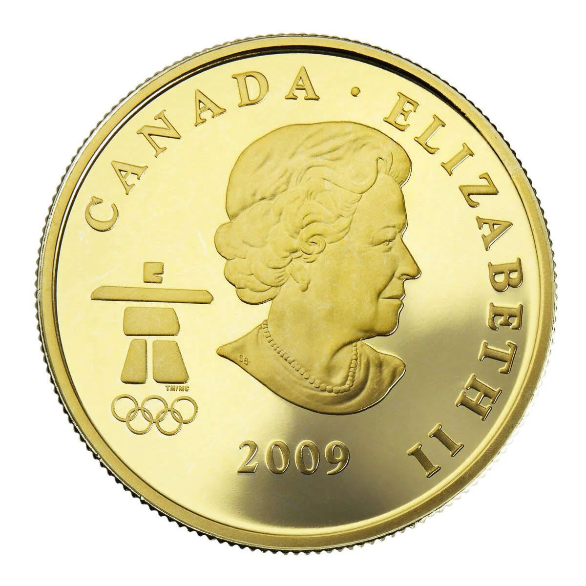 $75 Vancouver 2010 Olympic Winter Games Gold Coin: Royal Canadian Mounted Police